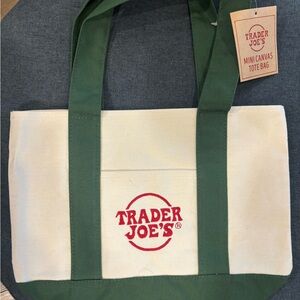 Trader Joe's Mini Canvas Tote Bag